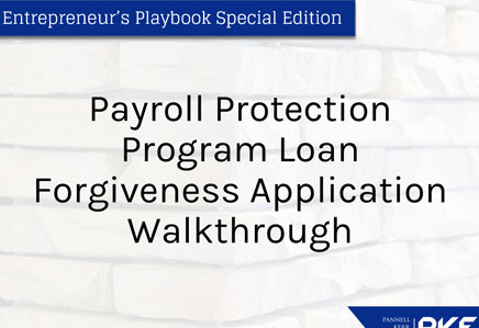 Walkthrough of Paycheck Protection Program Loan Forgiveness Application